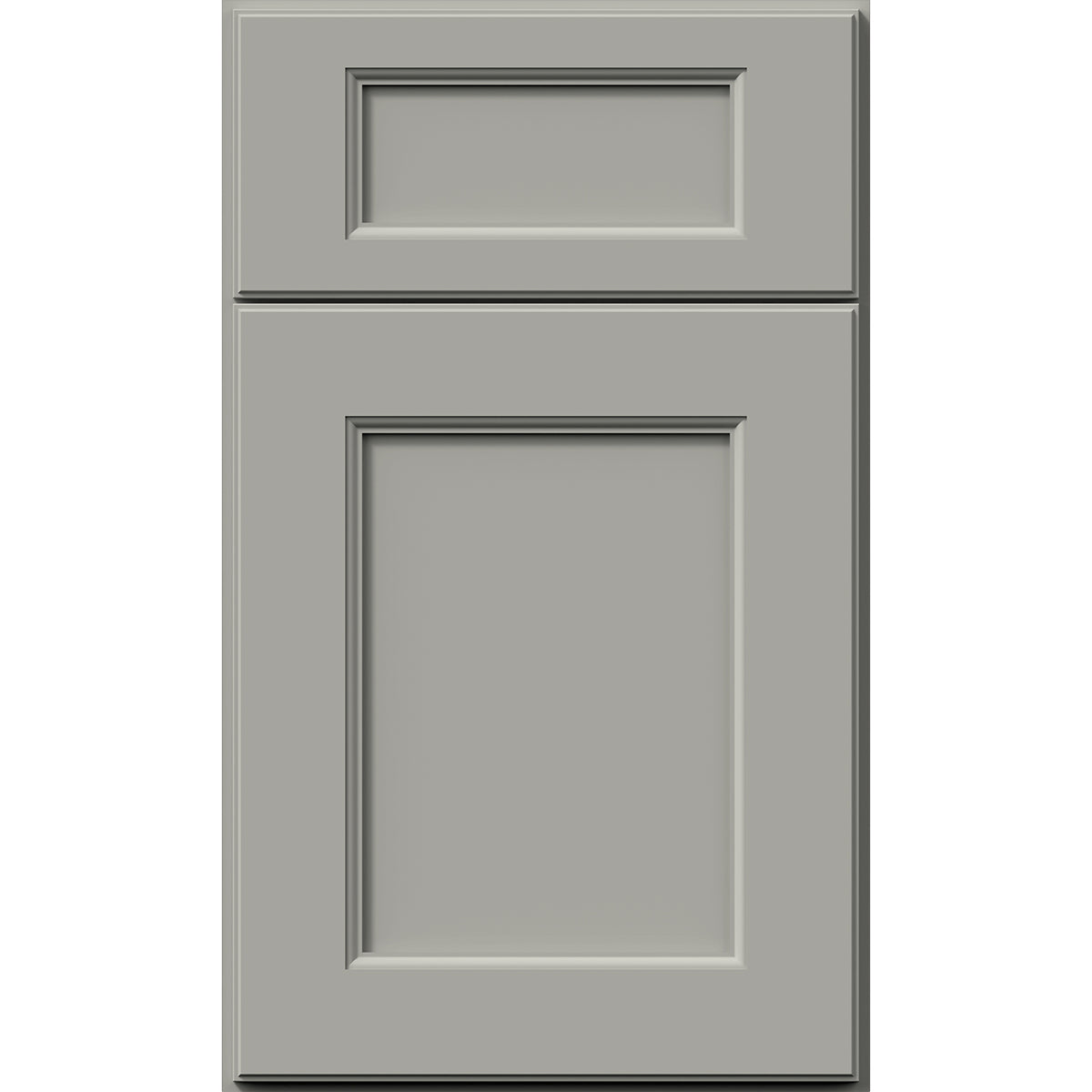 Fabuwood Allure Fusion Nickel Recessed Panel Grey Door Sample