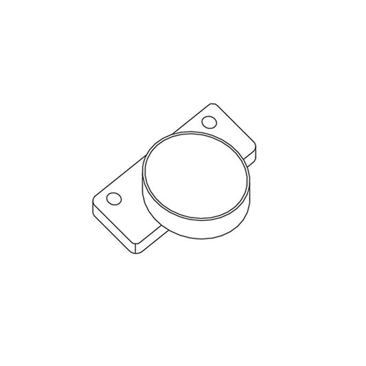 Wolf Classic Hanover White Paint Hinge Bore Cover Cap - Brown