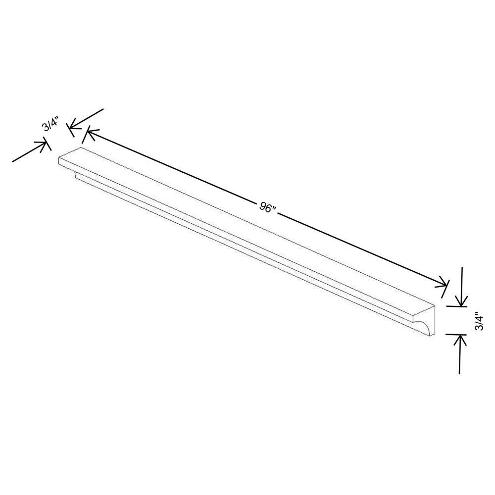 Fabuwood Allure Galaxy Horizon 96" Length Cove Molding