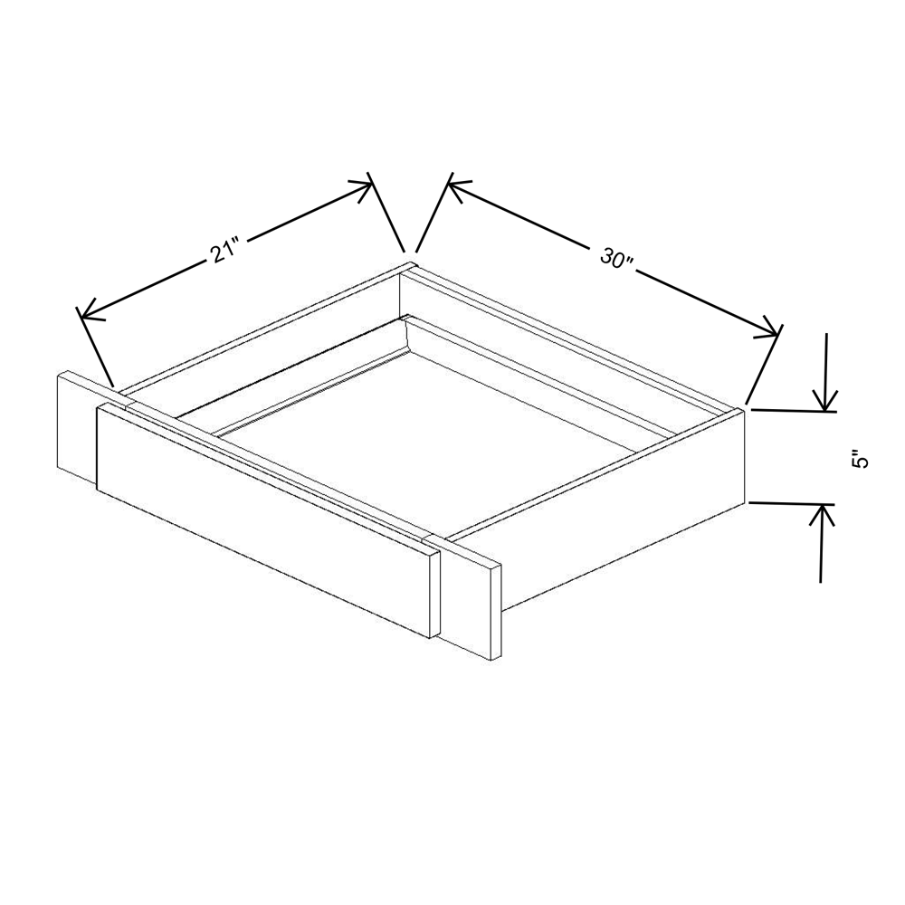 Fabuwood Allure Galaxy Frost 30"W Knee Drawer