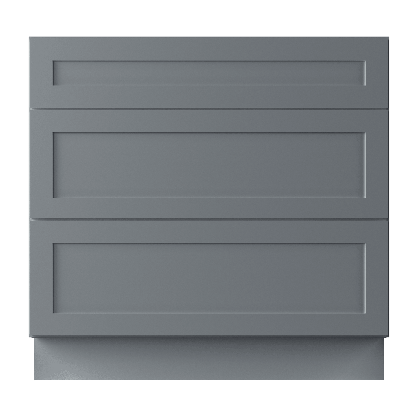 Linen Range Base Kitchen Cabinet LRB36 Colonial Gray LessCare 36 in. width 34.5 in. height 24 in. depth