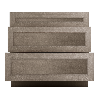 Linen Range Base Kitchen Cabinet LRB36 Milan Slate 36 in. width 34.5 in. height 24 in. depth