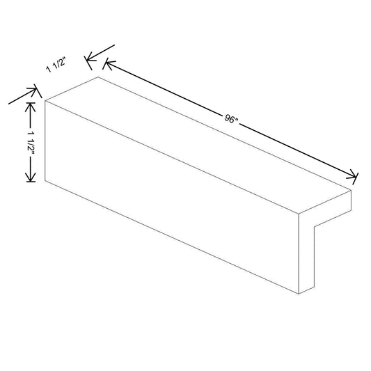 Fabuwood Illume Catalina Bianco Matte Medium Rail and Starter Molding