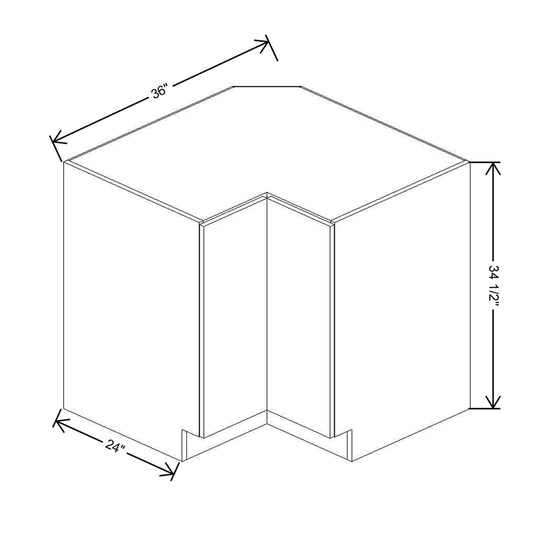 CNC Classic Broadway Graphite 36" W Lazy Susan