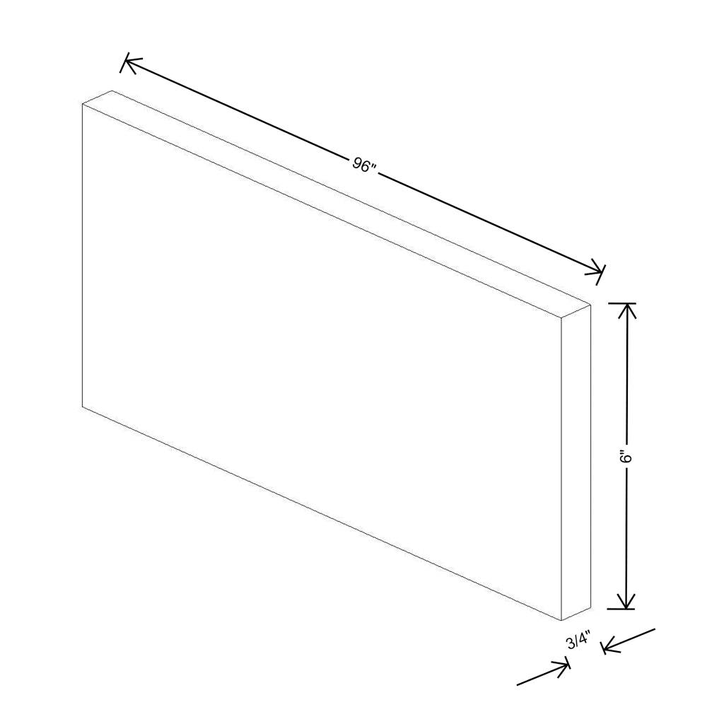 Fabuwood Allure Nexus Frost 96"W X 6"H Molding Extension {Allure & Wel. Ivory only}