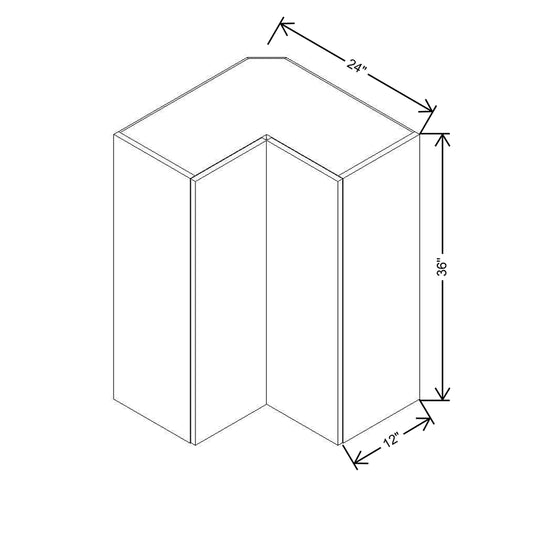 Modernform Cabinet Matte Grey 24" W X 36" H X 12" D Wall Easy Reach Cabinet