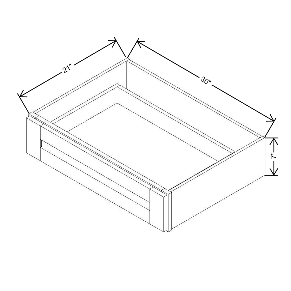 Modernform Cabinet Slim Sage Green 30" W X 7" H X 21" D Vanity Knee Drawer