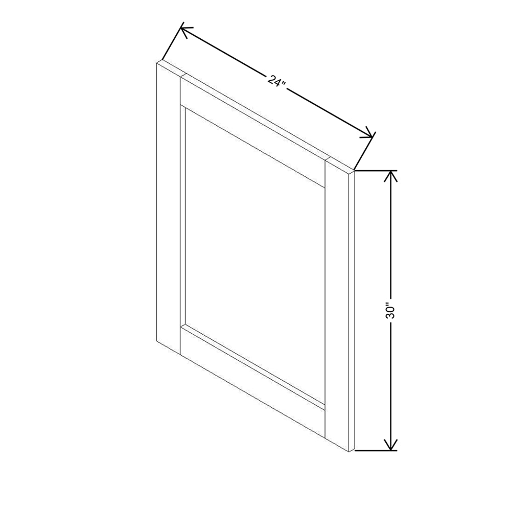 Modernform Cabinet Natural Shaker 24" W X 30" H Vanity Mirror