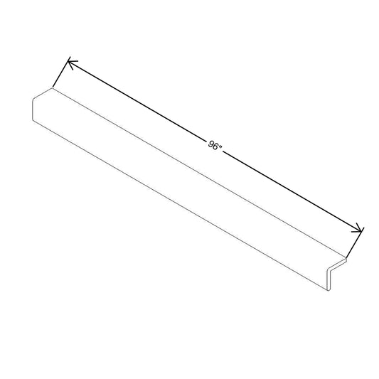 Modernform Cabinet Slate Shaker 96" W X 3/4" H X 3/4" D Bottom Outside Crown Molding