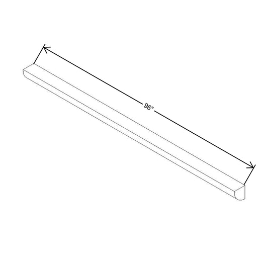 Modernform Cabinet Slim Sage Green 96" W X 3/4" H X 3/4" D Bottom Quarter Round Molding