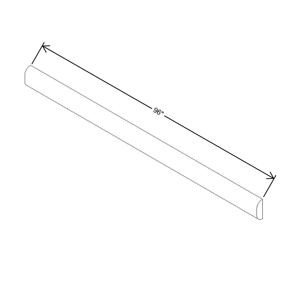 Modernform Cabinet Slim Dove White 96" W X 3/4" H X 1/4" D Batten Molding