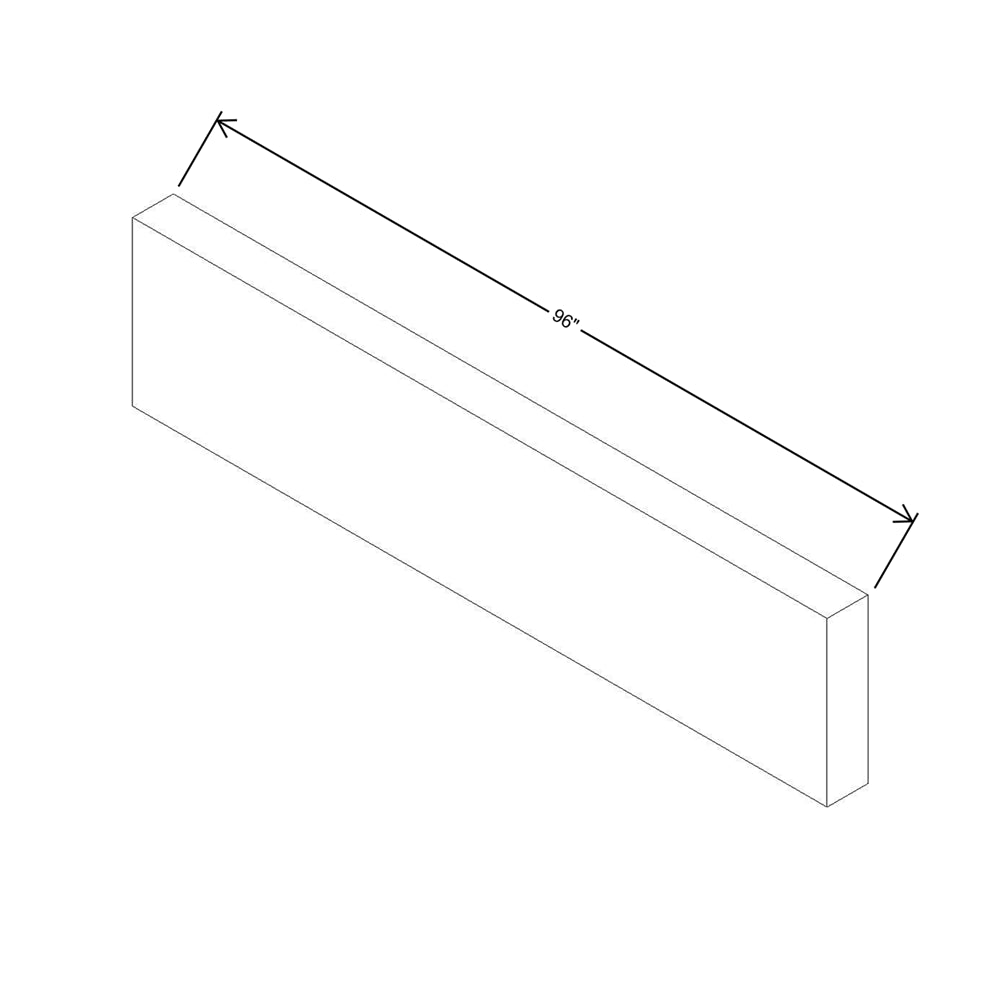 Modernform Cabinet Slim Dove White 3" W X 96" H Bottom Molding