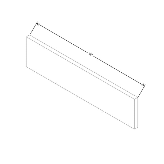 Modernform Cabinet Slim Dove White 6" W X 96" H Bottom Molding