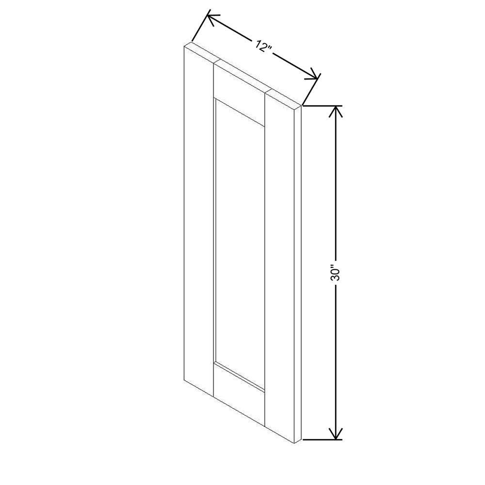 Modernform Cabinet Natural Shaker 12" W X 30" H Wall Decorative Panel
