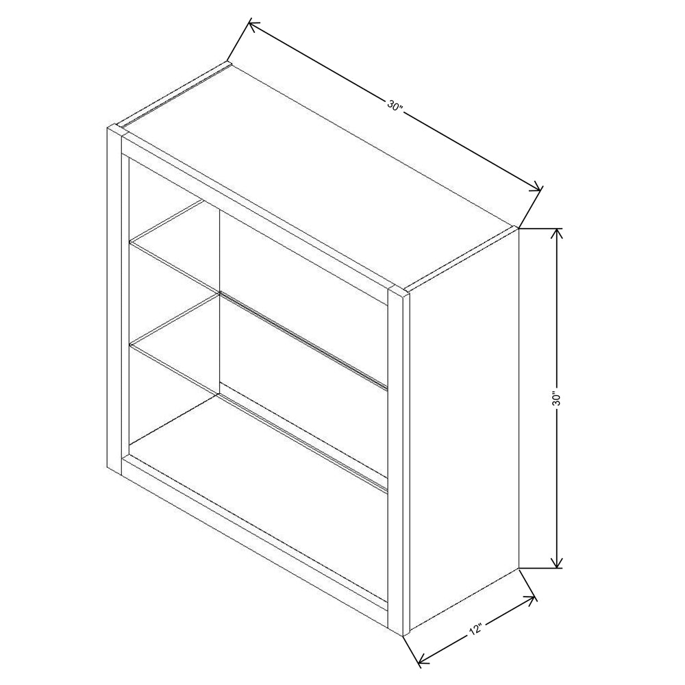 Fabuwood Allure Nexus Frost 30"W X 30"H Wall No Door