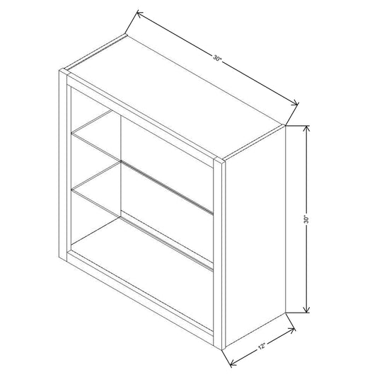 Fabuwood Allure Galaxy Dove 30"W X 30"H Wall No Door