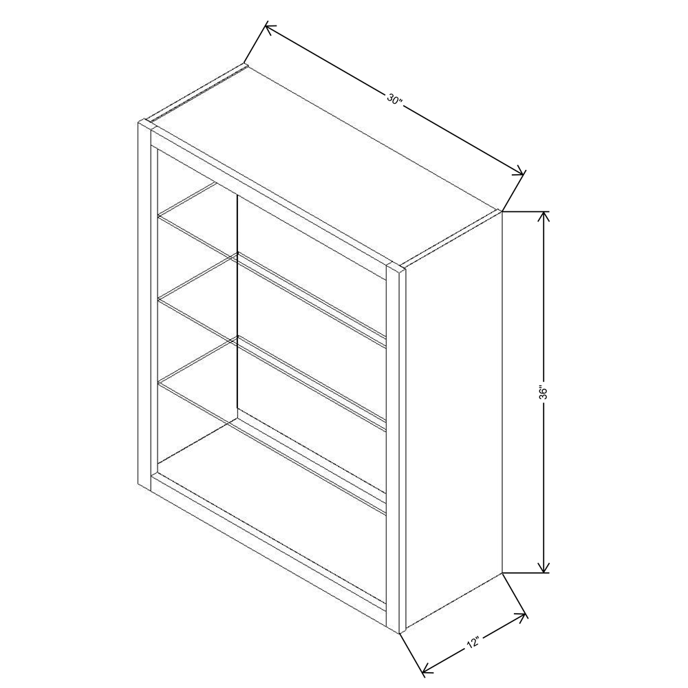 FABUWOOD ALLURE Fusion Dove 30"W X 36"H WALL NO DOOR