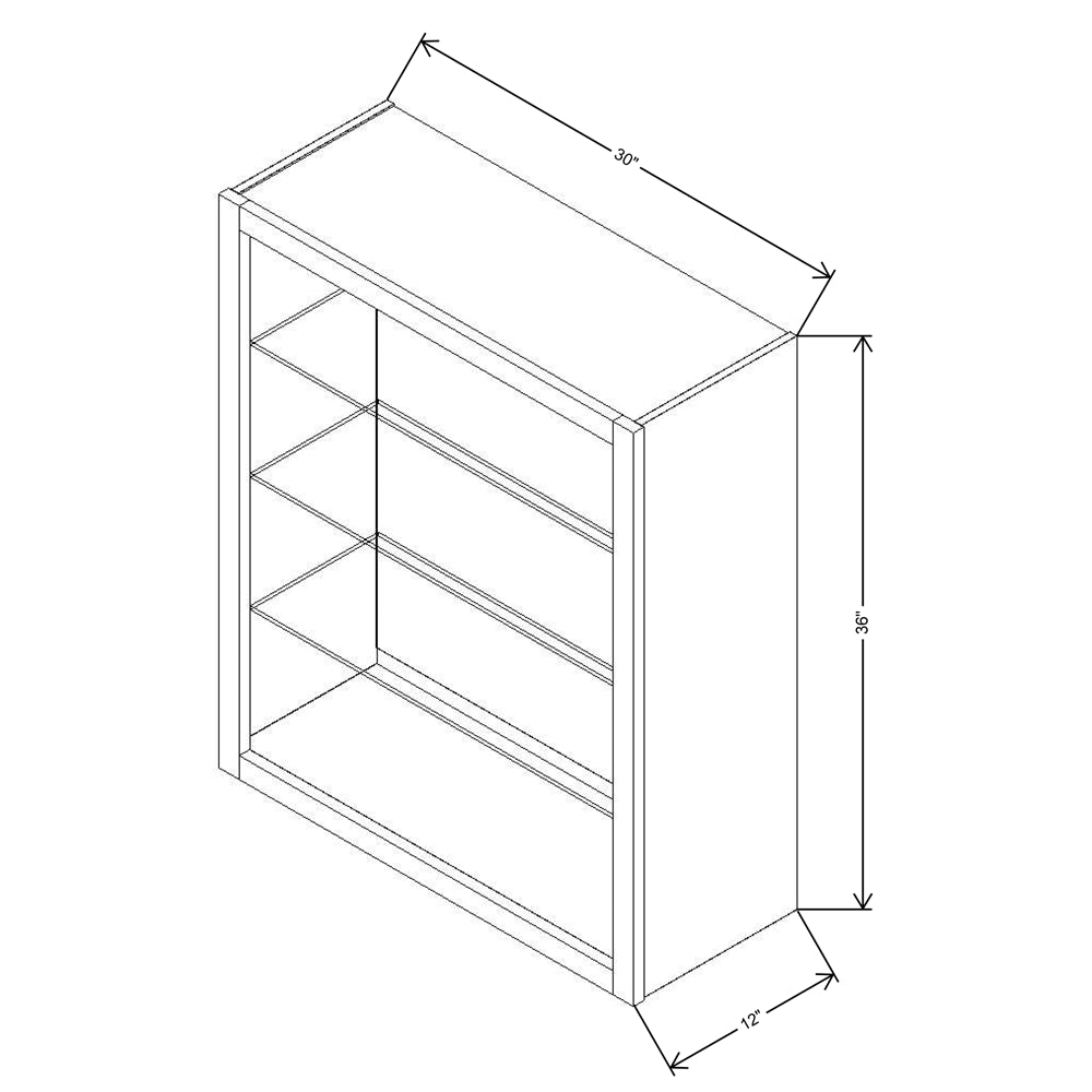 FABUWOOD ALLURE Onyx Horizon  30"W X 36"H WALL NO DOOR