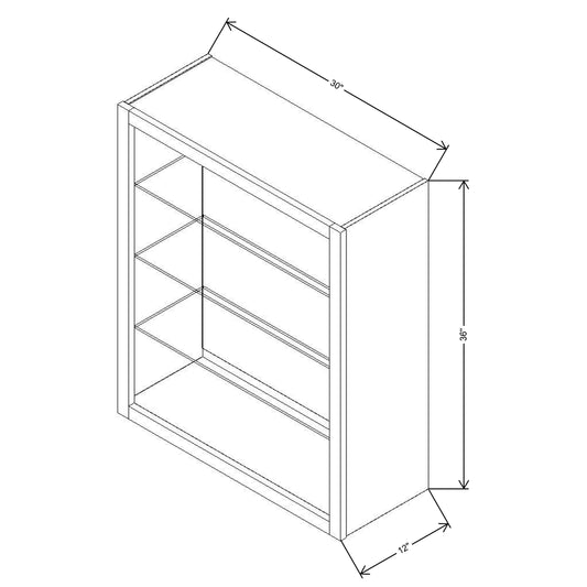 FABUWOOD ALLURE Onyx Horizon  30"W X 36"H WALL NO DOOR