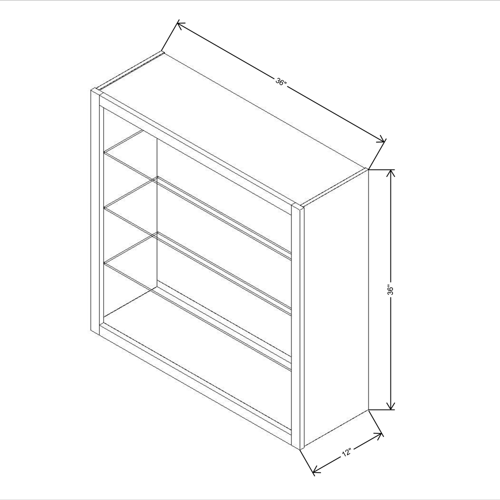 FABUWOOD ALLURE GALAXY Timber 36"W X 36"H WALL NO DOOR