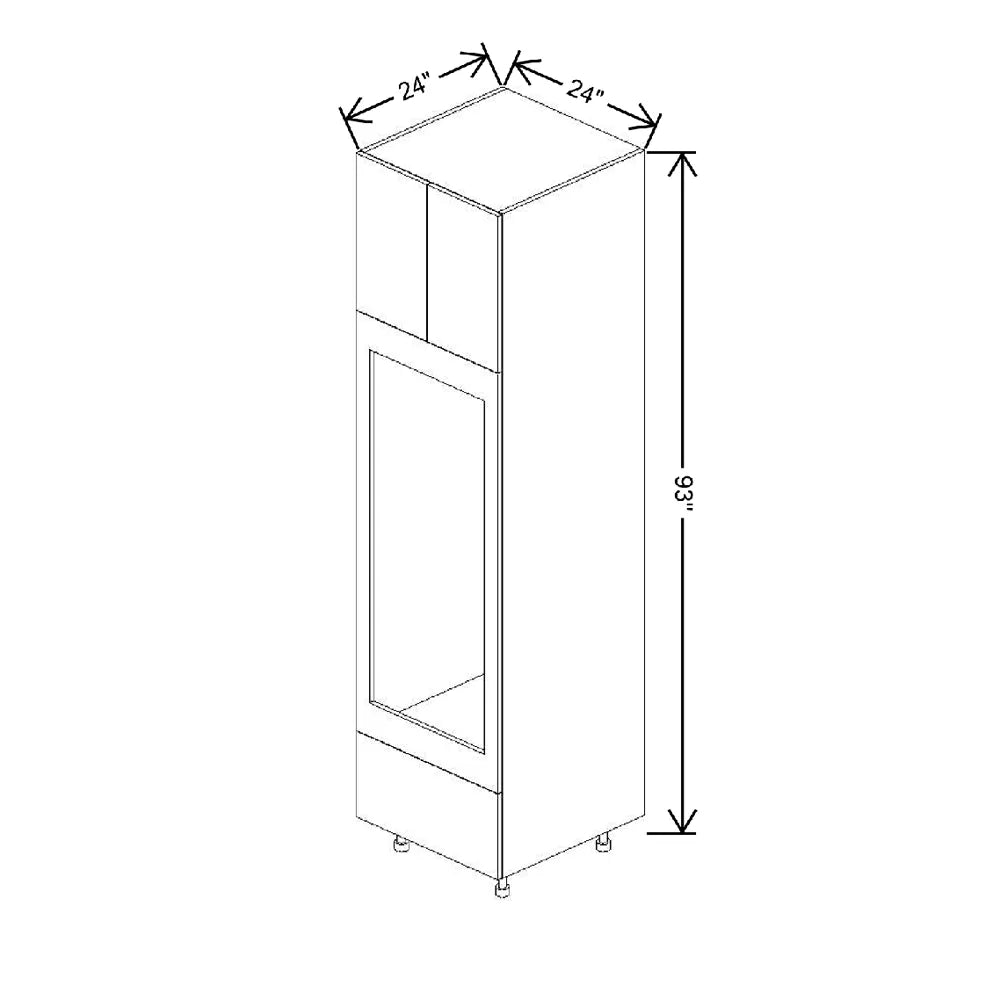 Fabuwood Illume Catalina Nocce 3 24" W x 93" H x 24" D Double Oven W/1 Drawer Cabinet