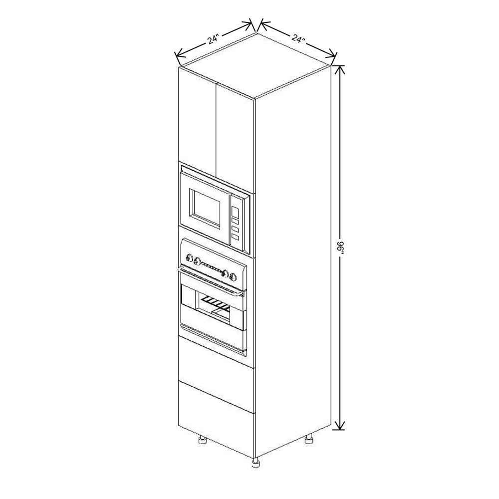 Fabuwood Illume Tuscany Muratti 1 96"H Combo Oven w/2 Drawers