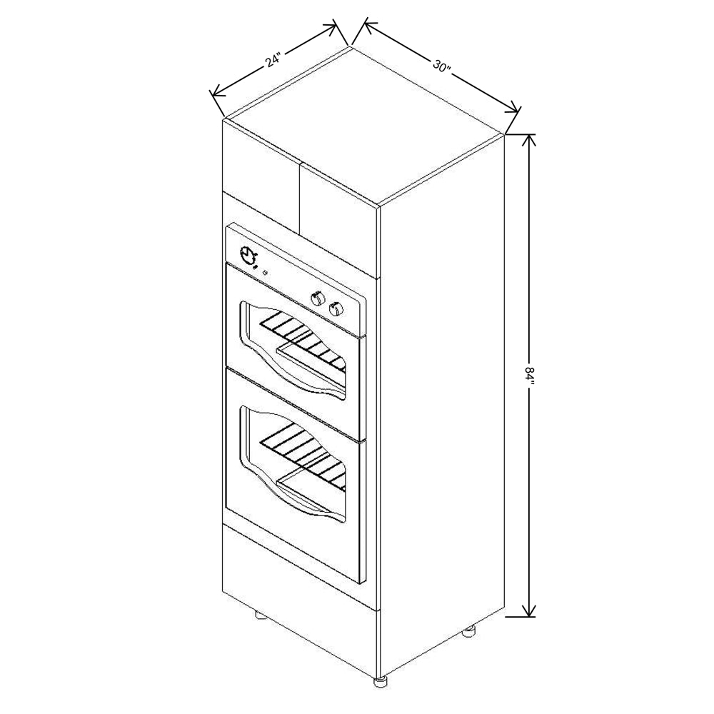 Fabuwood Illume Catalina Como Ash 2 30" High Wall