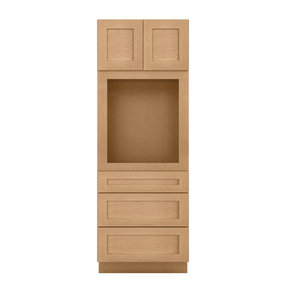 Oven Kitchen Cabinet OC3084 Shaker Toffee 30 in. width 84 in. height 24 in. depth