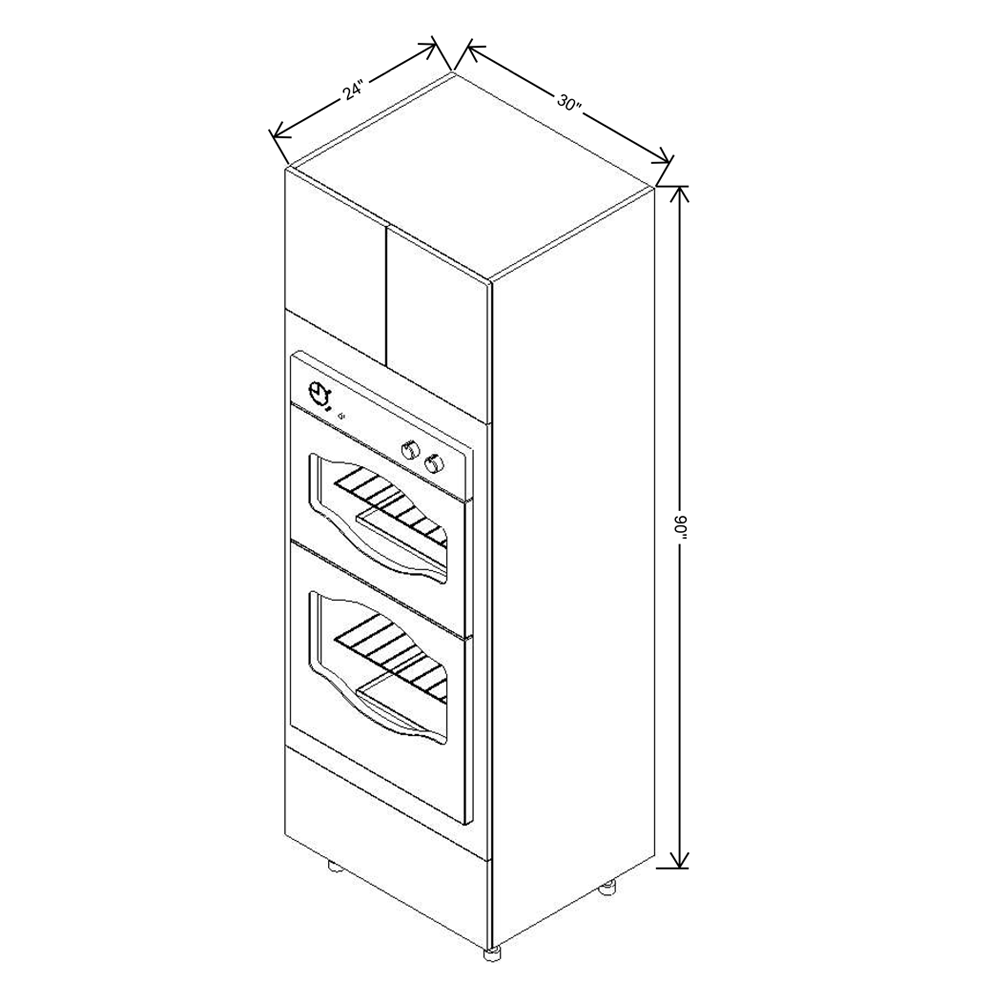 Fabuwood Illume Catalina Nocce 3 36" High Wall