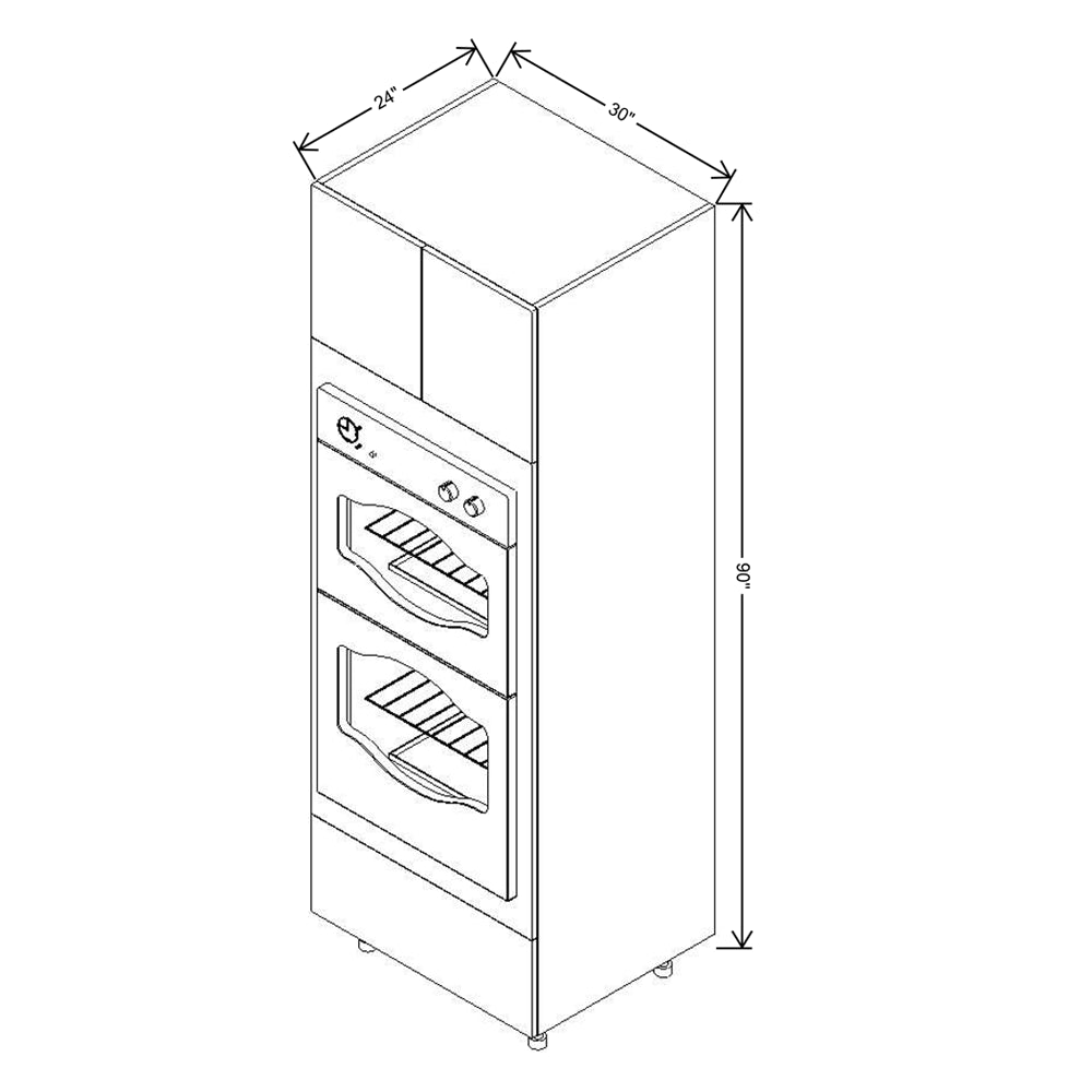 Fabuwood Illume Catalina Olmo 3 36" High Wall