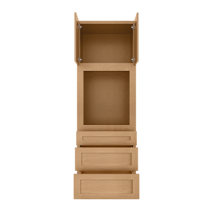 Oven Kitchen Cabinet OC3090 Shaker Toffee 30 in. width 90 in. height 24 in. depth