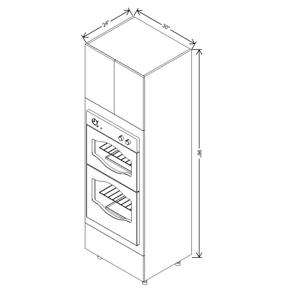 Fabuwood Illume Catalina Muratti 4 12" High Lift Up Wall