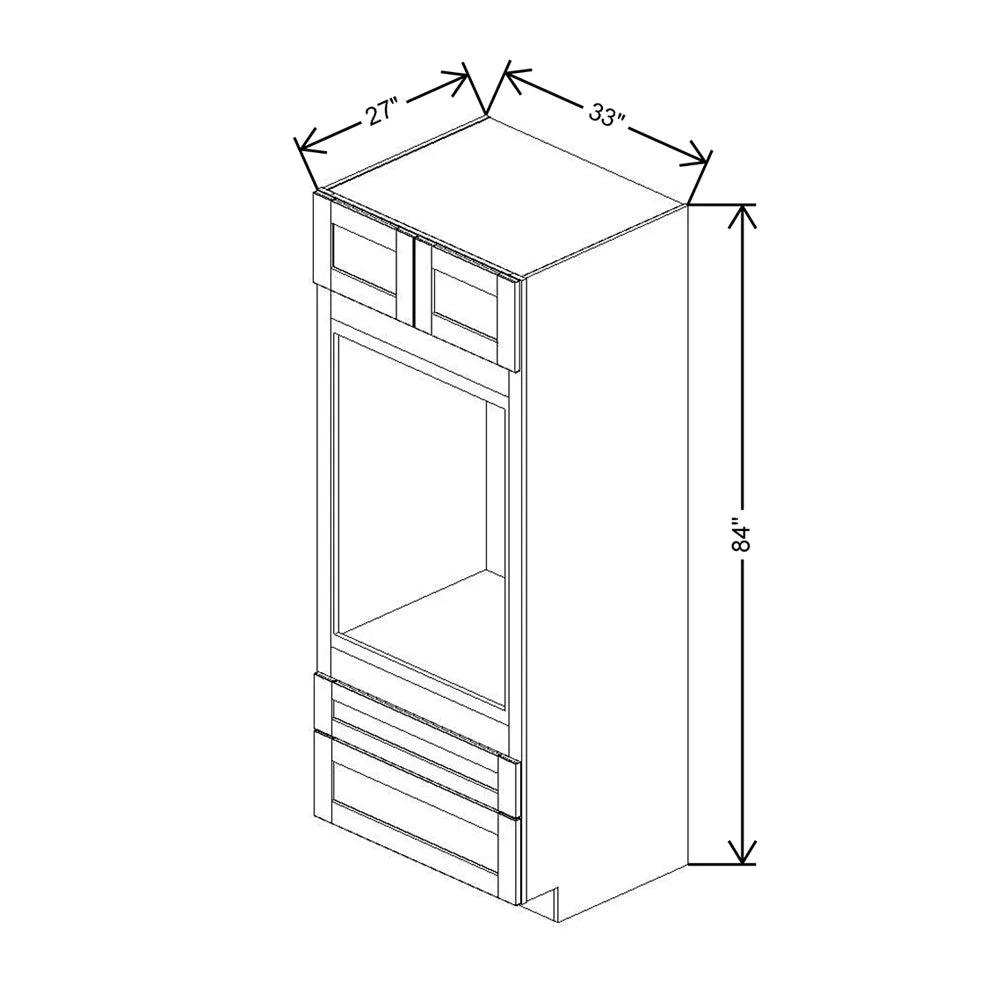 J&K Hazel H8 Single Oven w/Two (2) Bottom Drawers 33" W x 84" H x 27" D