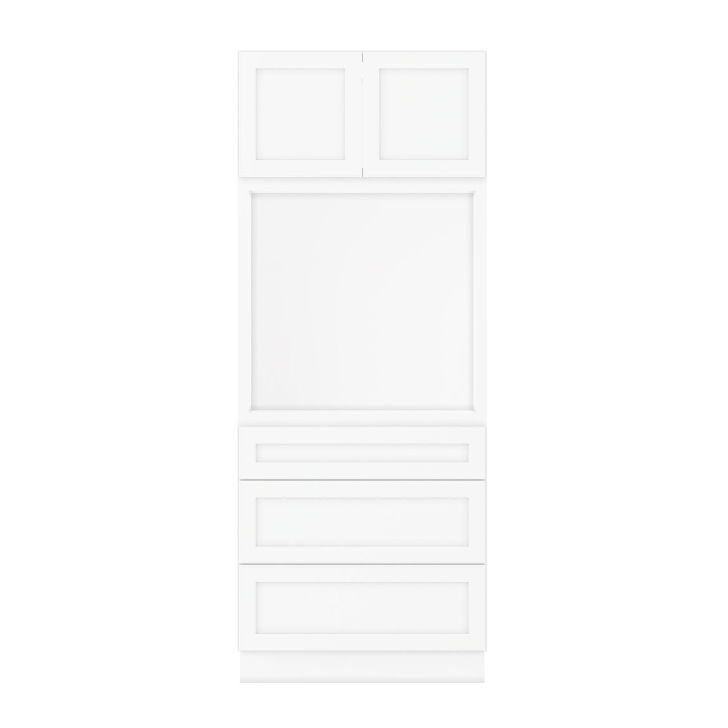 33”W x 84”H x 24”D Oven Kitchen Cabinet - Alpina White