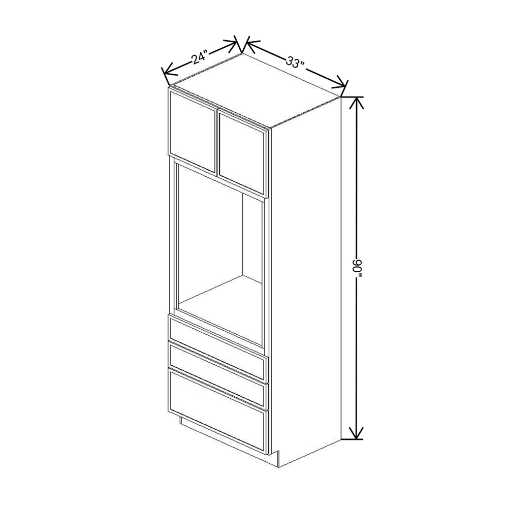 Cubitac Basic Oxford Latte 33"W X 90"H Tall Oven Cabinet