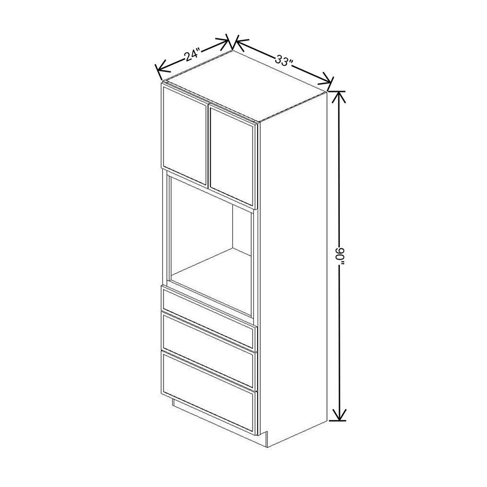 Cubitac Imperial Madison Dusk 90" Single Oven Cabinet