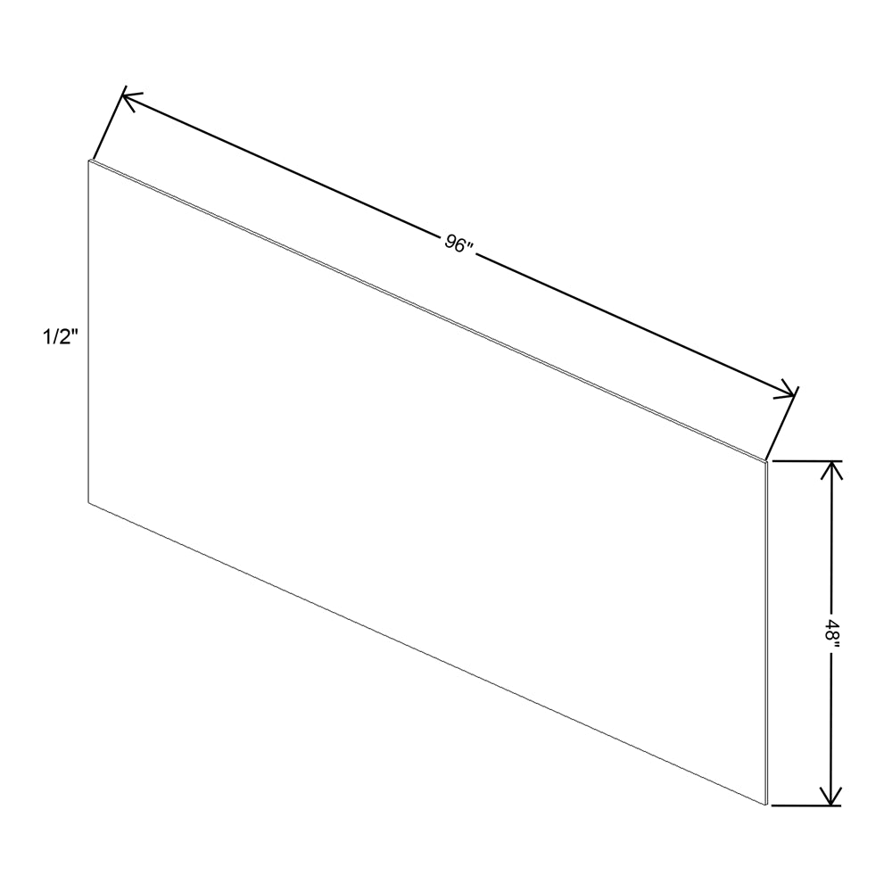 Fabuwood Quest Metro Frost Plywood 48"W X 96"H -1/2"Thick