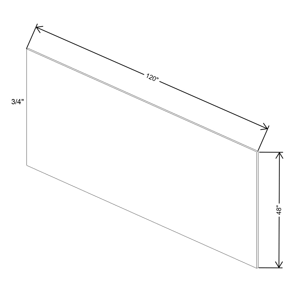 Fabuwood Quest Metro Frost Plywood 3/4"T- 48"W X 120"H