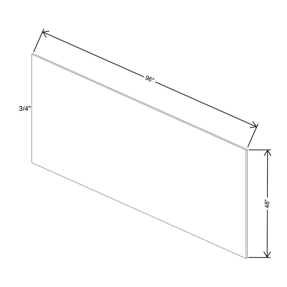 Fabuwood Quest Metro Mist Plywood 48"W X 96'H X 3/4"Thick