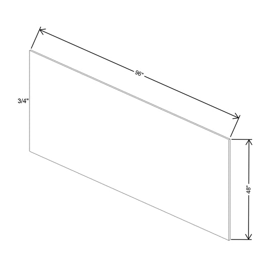 Fabuwood Quest Metro Frost Plywood 48"W X 96'H X 3/4"Thick