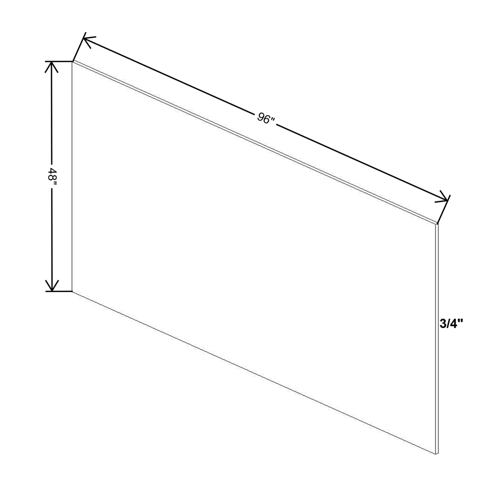 Cubitac Basic Ridgefield Latte 48"W X 96" H X 3/4" D Plywood Panel