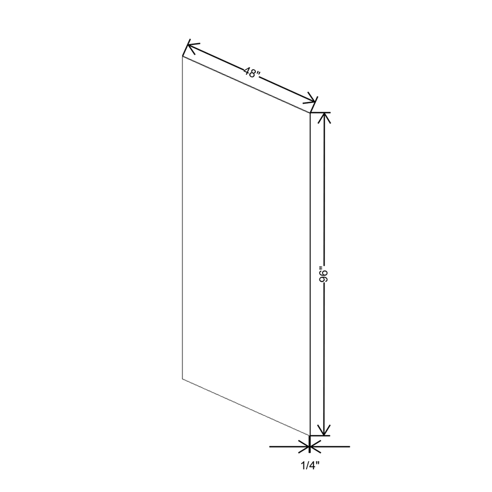 Cubitac Imperial Madison Dusk 48"W x 96"H x 1/4"D Panel