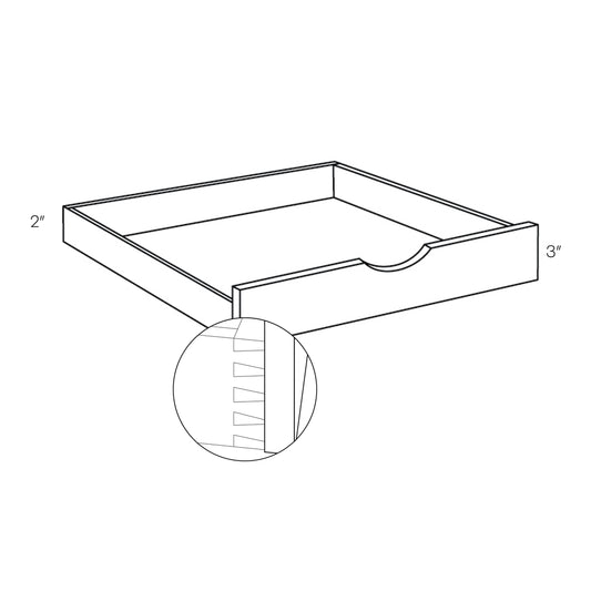 CNC Concord Elegant Dove 18" W Pull Out Shelf