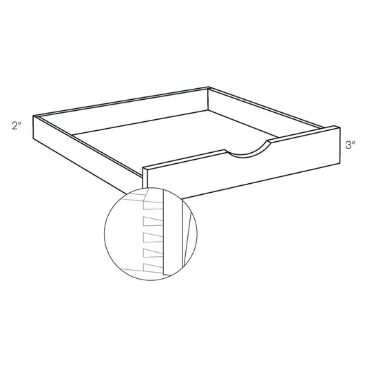 CNC Classic Highland White 21" W Pull Out Shelf