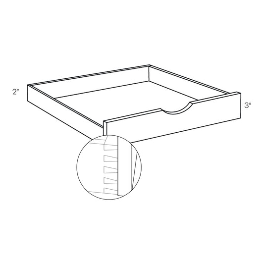 CNC Concord Sydney White 24" W Pull Out Shelf