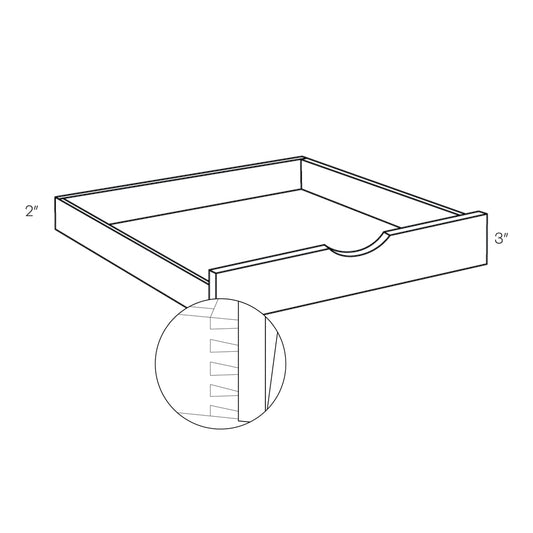 CNC Concord Sydney White 30" W Pull Out Shelf