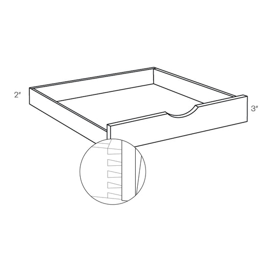 CNC Concord Sydney White 36" W Pull Out Shelf
