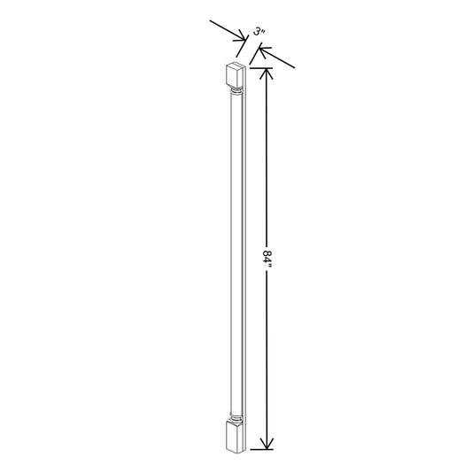 Fabuwood Allure Luna Dove  84"H Pilaster