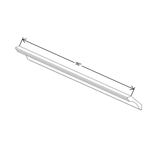 CNC Concord Elegant Ocean 96" W X 3 1/8" H X 2 1/8" D Royal Cove Crown Molding