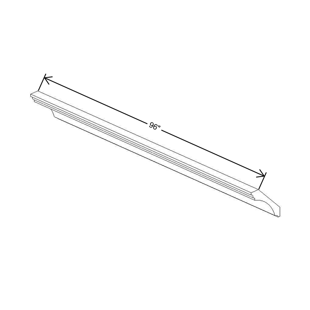 CNC Classic Highland White 96" W X 3 1/8" H X 3 1/8" D Royal Cove Crown Molding